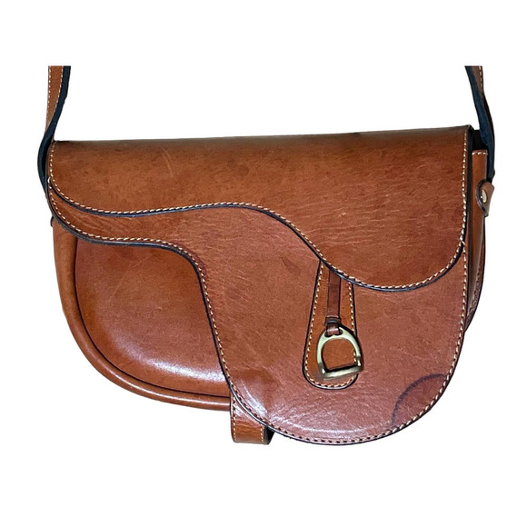 Marie Antoniette Genuine Leather Purse/Crossbody. Brown. Made in Argentina. - Picture 2 of 10